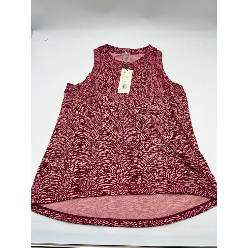 CALIA by Carrie Underwood Women's Tank Top M pink Geometric Crew Neck Sleeveless
